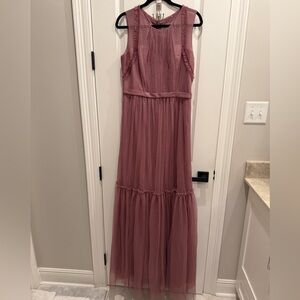 Monique Lhuillier Dusty Rose Bridesmaids Dress / Gown